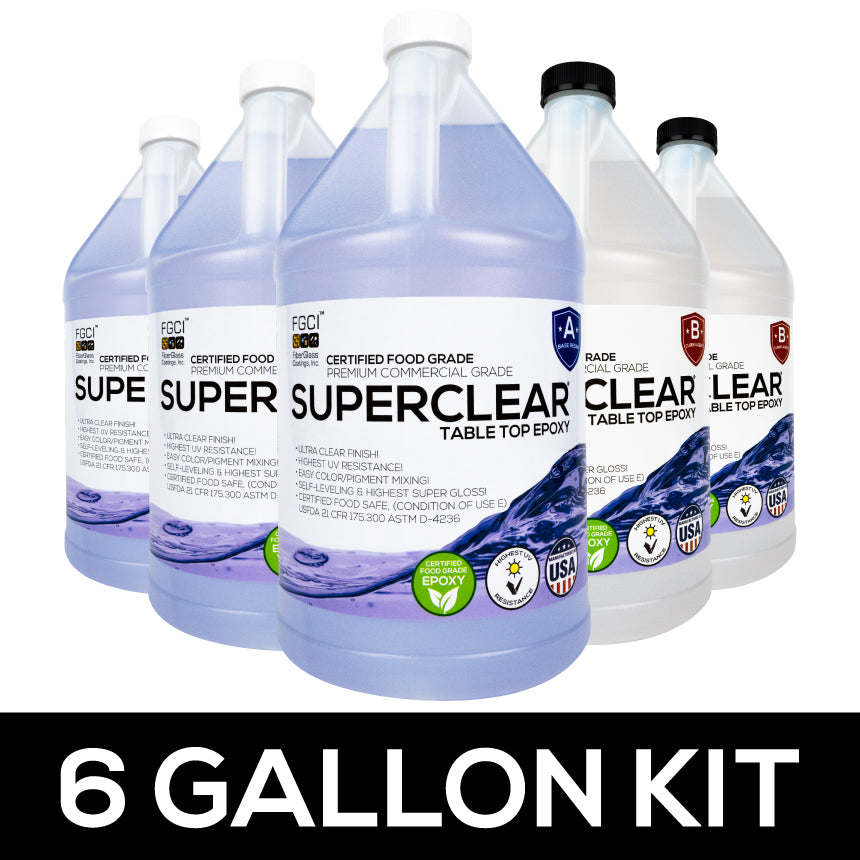 Superclear® Table Top Epoxy 1:1 - Bulk Kits