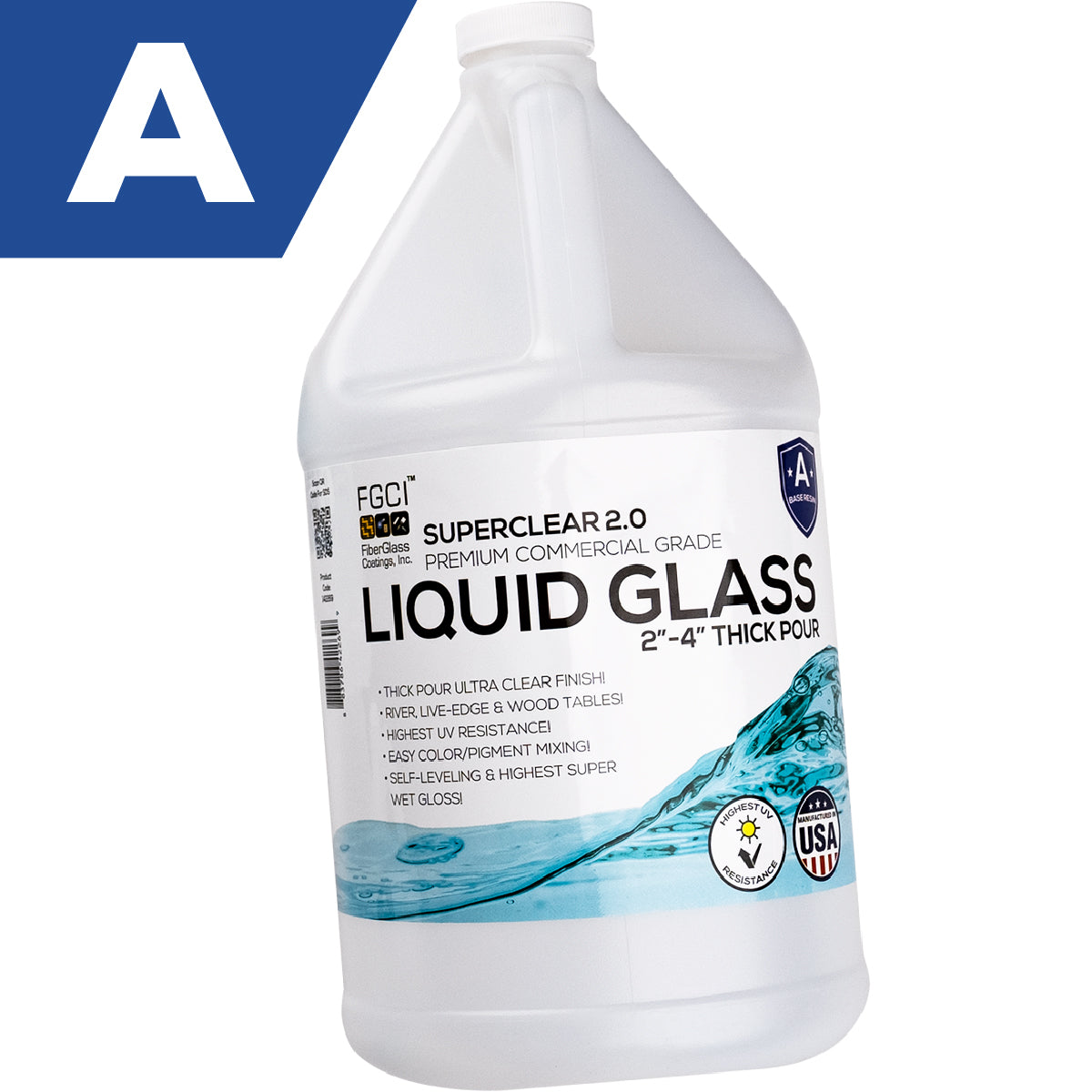 Liquid Glass A or B side Replacement Gallon Bottle