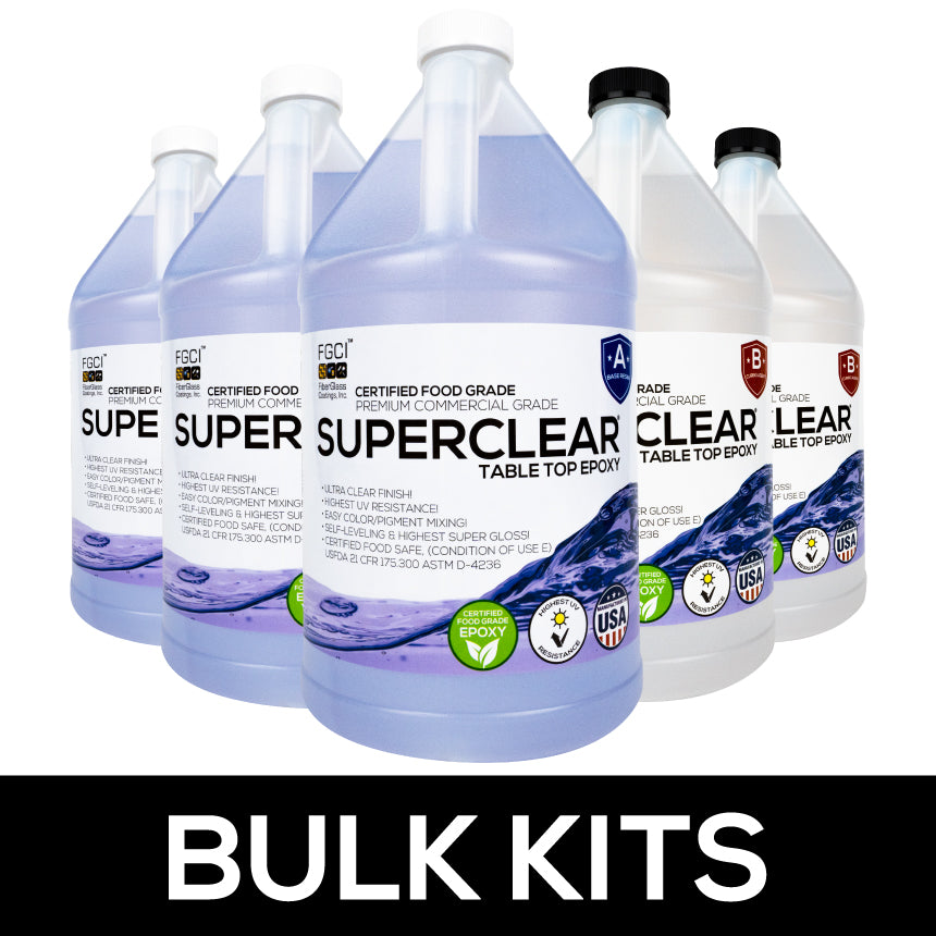 Superclear® Table Top Epoxy 1:1 - Bulk Kits