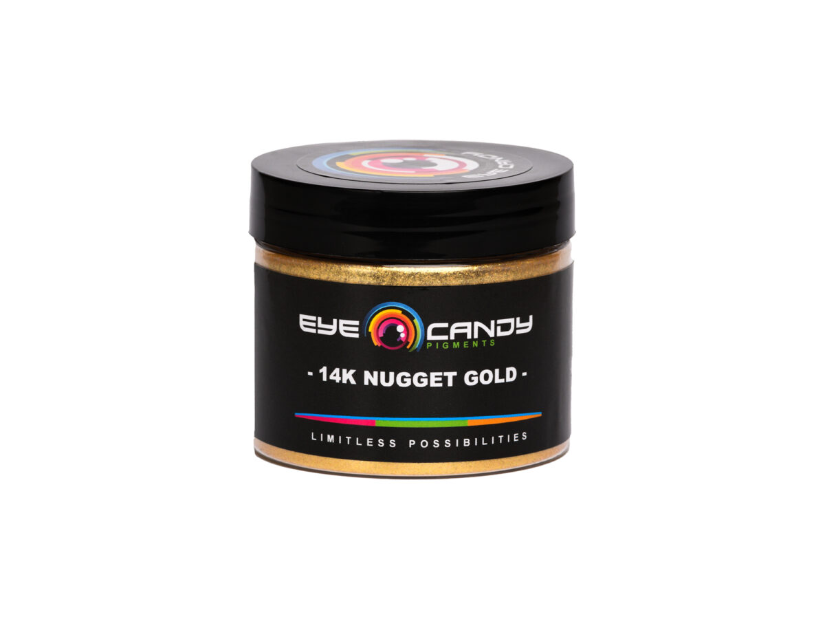 Eye Candy Mica Powder Pigment â€œ14k Gold Nuggetâ€ (25g