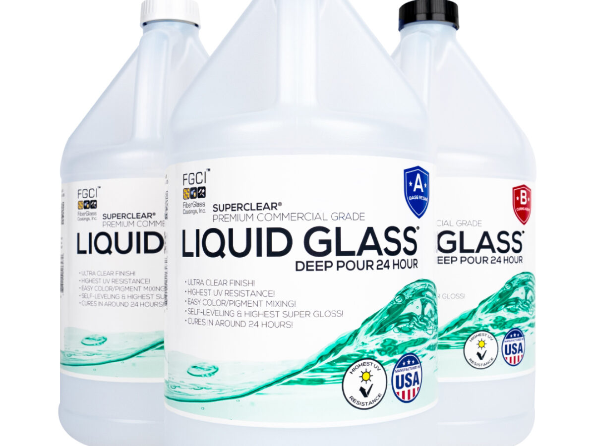 Superclear Epoxy Resin Crystal Clear Liquid Glass 2 To 4 Wood Filler 