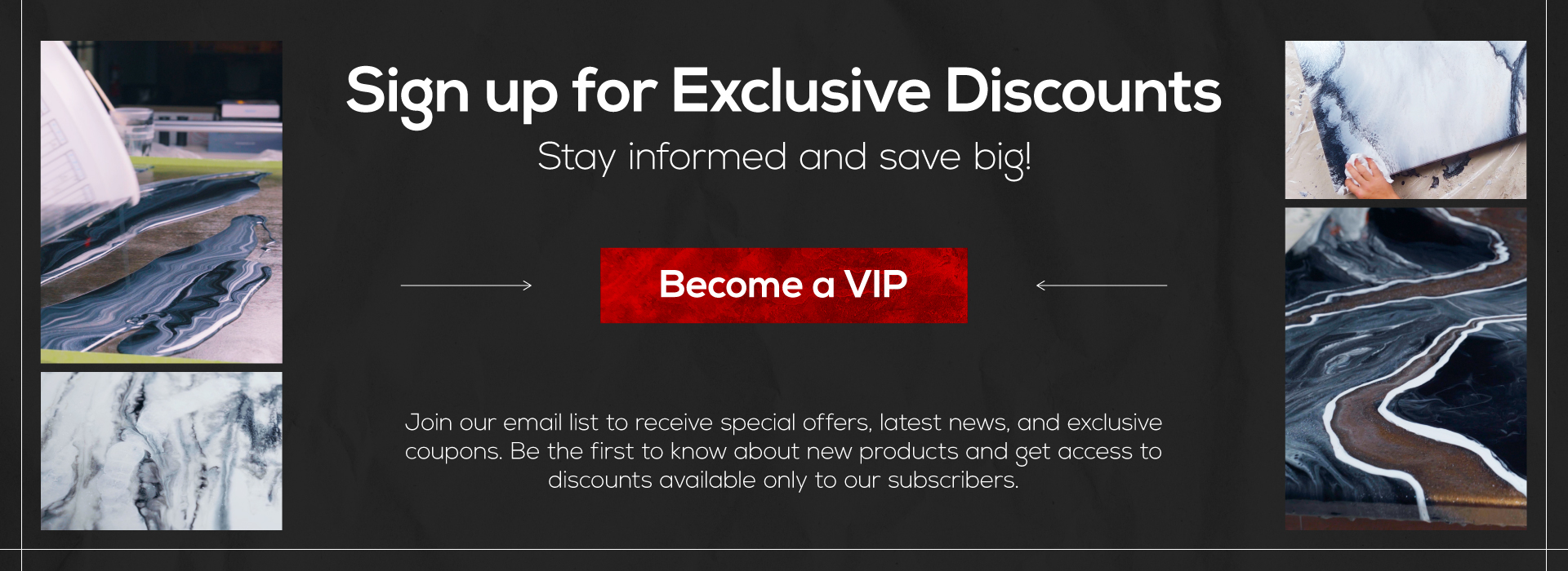 Sign up for Exclusive Discounts - Stay informed and save big! Join our email list to receive special offers, latest news, and exclusive coupons. Be the first to know about new products and get access to discounts available only to our subscribers.