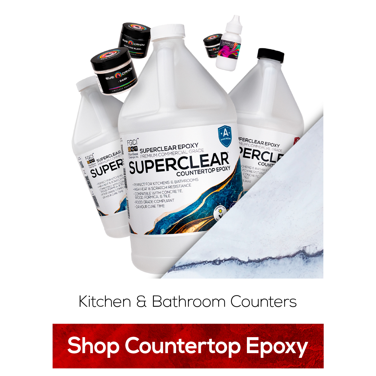 Kitchen & Bathroom Counters. Shop Countertop Epoxy.